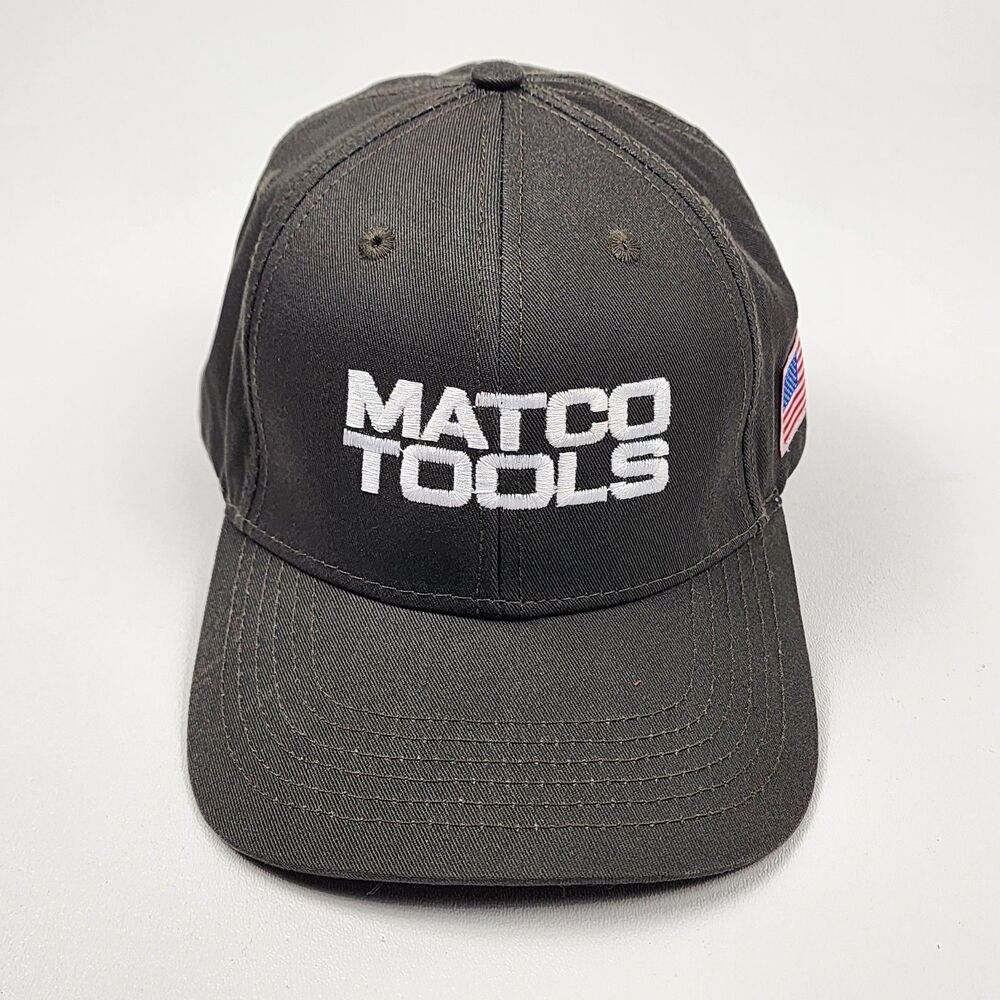 Matco Tools Gray Snapback Hat American Flag Mechanic Cap